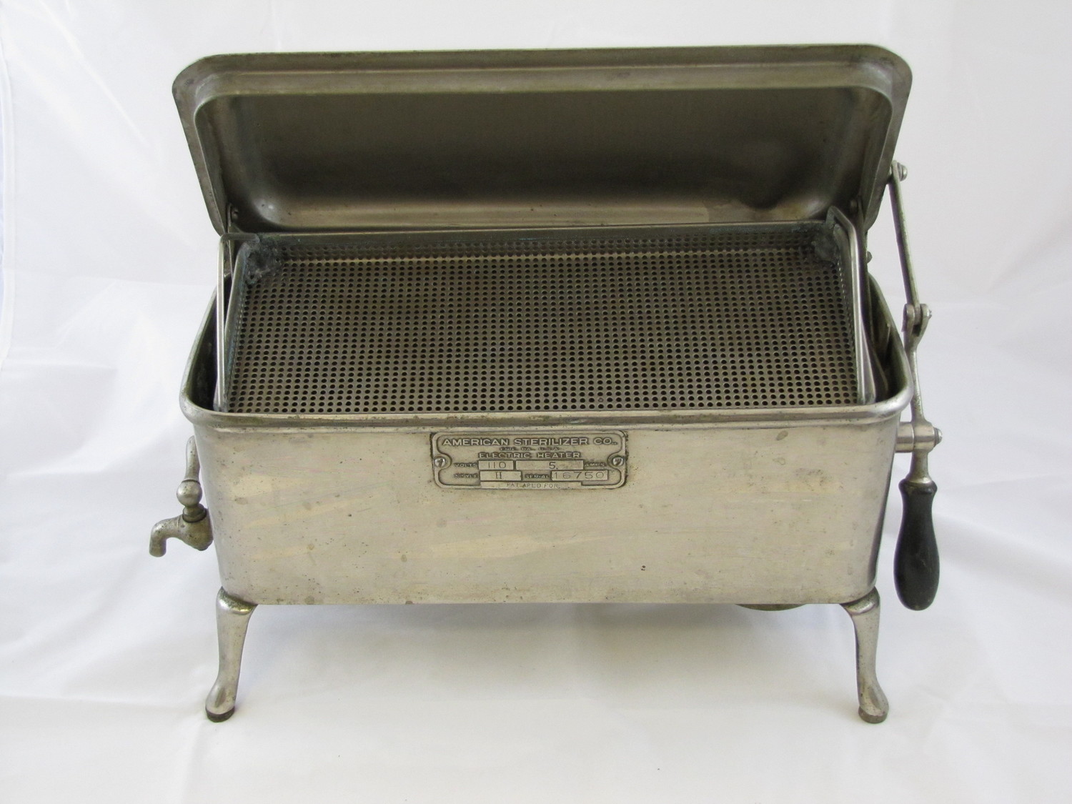 1930s silver sterilizer